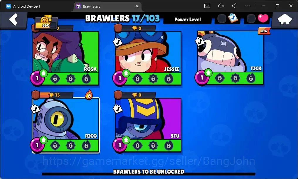 Brawl Stars Accounts Global | Trophy 660 | 17 Brawler| 1 Max Hypercharg image 7