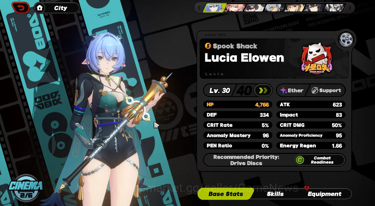 Zenless Zone Zero Accounts Starter ASIA|IK 33|S1 CH1|2 Limited[Lucia Elowen M2, Zhao]+3 Std 2S Bgboo|All Unset| Rate On|MC 13