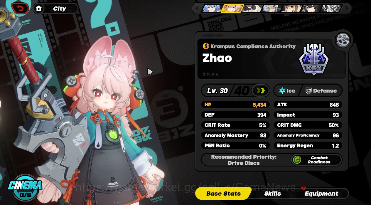 Zenless Zone Zero Accounts Starter ASIA|IK 33|S1 CH1|2 Limited[Lucia Elowen M2, Zhao]+3 Std 2S Bgboo|All Unset| Rate On|MC 14