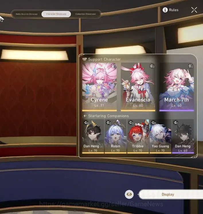 Honkai Star Rail Accounts Asia|TL 60|9 Limited|Evanescia+Sign,Yao Guang,Cyre image 2