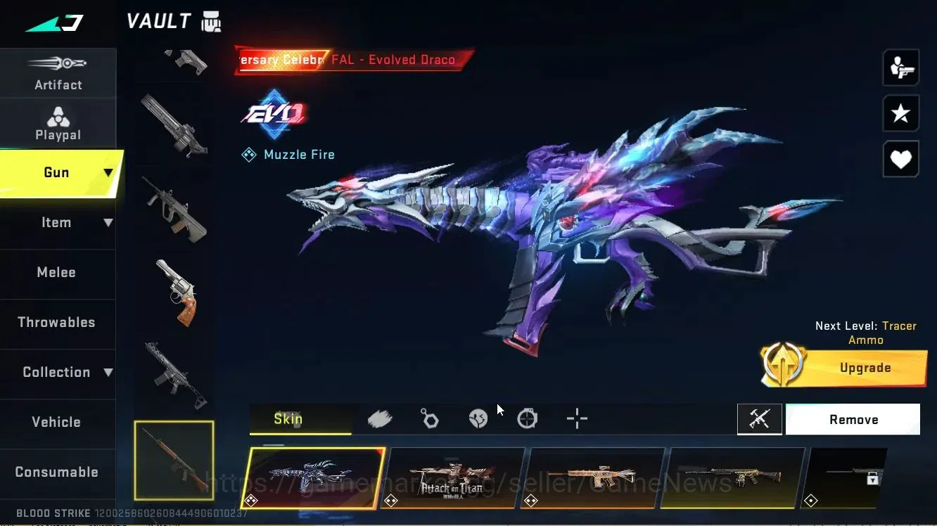 Blood Strike Accounts ASIA|ETERNAL DEagle|Colab TR[Takemichi,FN2000]+AOT image 19