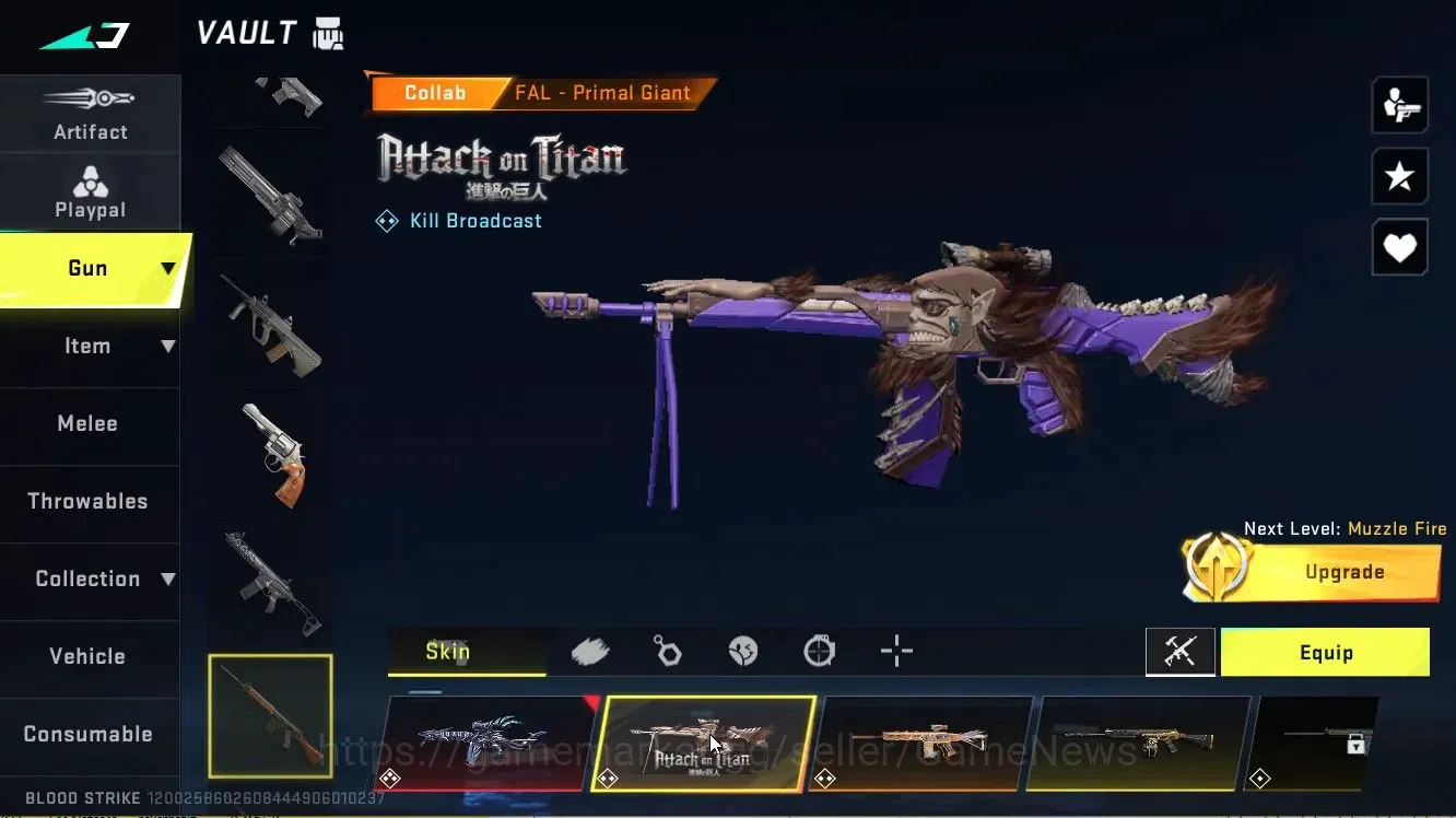 Blood Strike Accounts ASIA|ETERNAL DEagle|Colab TR[Takemichi,FN2000]+AOT image 20