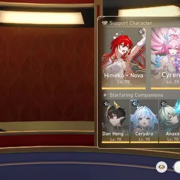 Honkai Star Rail Accounts Others ASIA|TL70|Characters Himeko Nova,Cyrene,Tribbie,Cerydra|4*5 WP|2 Golden Companion|1731
