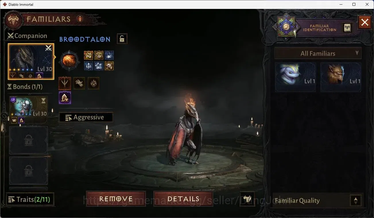 Diablo Immortal Accounts Mid-Tier SEA - Izual | 60 (696) Warlock-Slinger | CR 34k | Reso 360 | Inferno 1  | L30 (3 15
