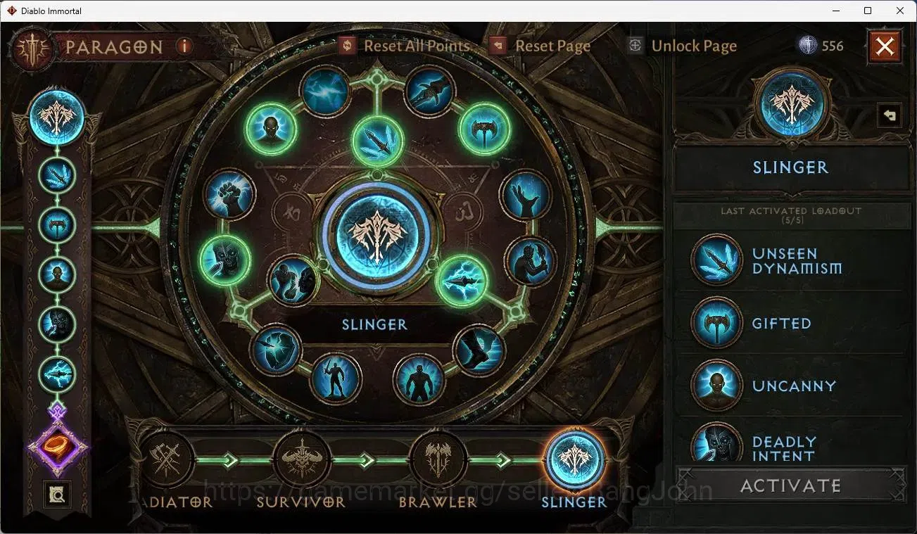 Diablo Immortal Accounts Mid-Tier SEA - Izual | 60 (696) Warlock-Slinger | CR 34k | Reso 360 | Inferno 1  | L30 (3 4