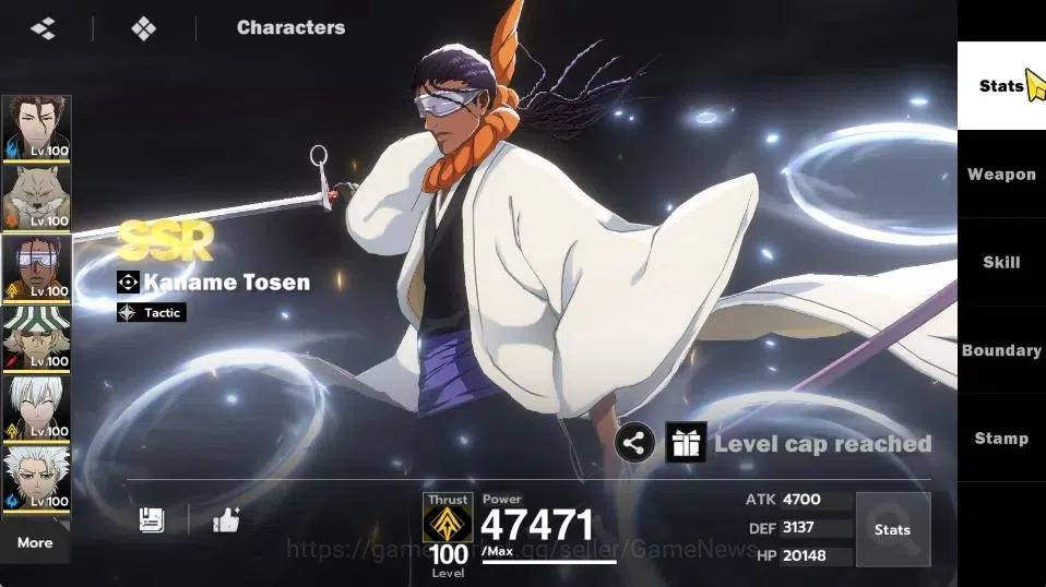 BLEACH: Soul Resonance Accounts NuverseSEA END LV75|9SSR [(AizenB6,TosenB4,SajinB2 image 11
