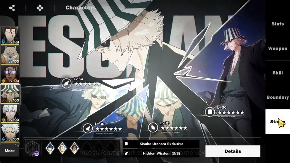 BLEACH: Soul Resonance Accounts NuverseSEA END LV75|9SSR [(AizenB6,TosenB4,SajinB2 image 17