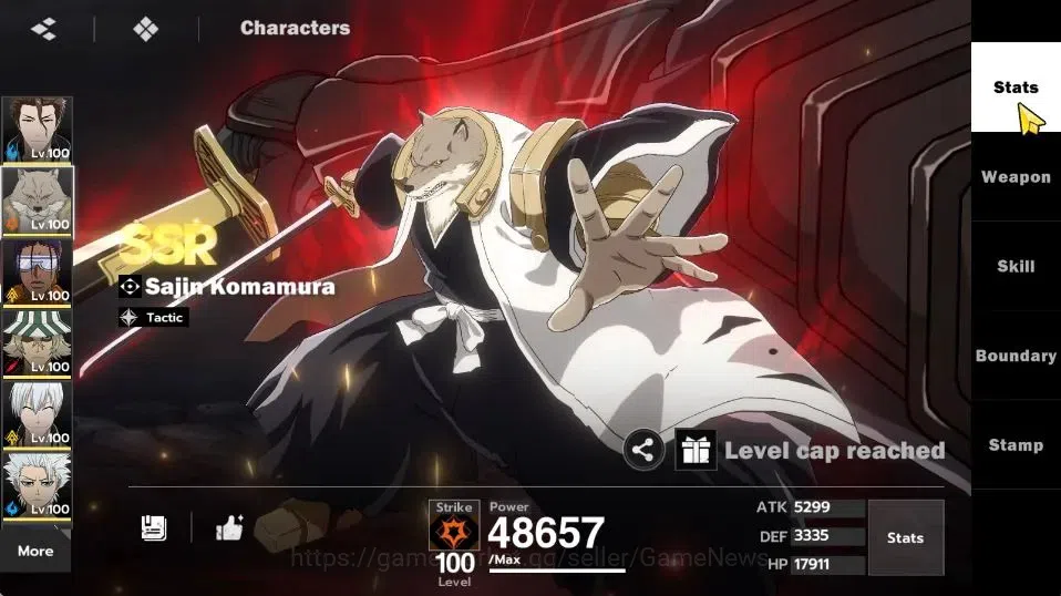 BLEACH: Soul Resonance Accounts NuverseSEA END LV75|9SSR [(AizenB6,TosenB4,SajinB2 image 7