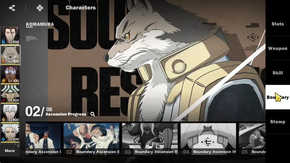 BLEACH: Soul Resonance Accounts NuverseSEA END LV75|9SSR [(AizenB6,TosenB4,SajinB2 image 9