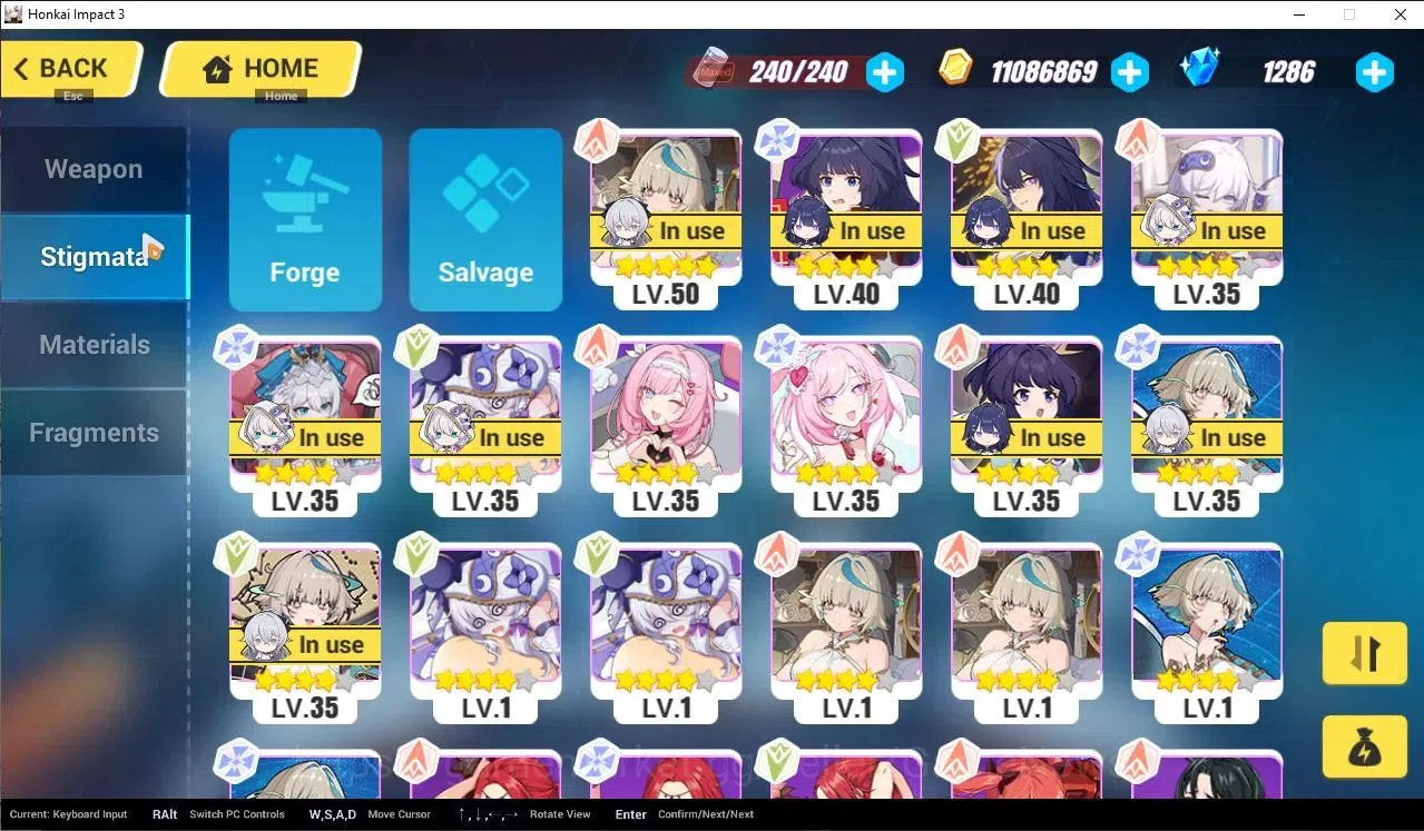 Honkai Impact 3rd Accounts Mid-Game SEA Lv64|2 Fullset (Raiden Mei Xentinel DC,Bronya Zaychik NEX) Theresa Apocalypse SI 7