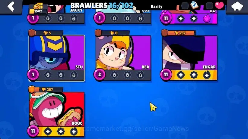 Brawl Stars Accounts 1002 Trophy|16 Brawlers 4 Max Lvl [Doug,Edgar,Bo,S image 4