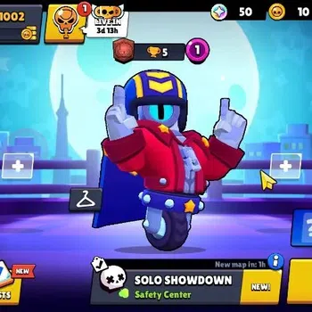 Brawl Stars Accounts 1002 Trophy|16 Brawlers 4 Max Lvl [Doug,Edgar,Bo,Shelly]|2 Epic Skins 1 SR True Gold Doug|58 Gem|CN