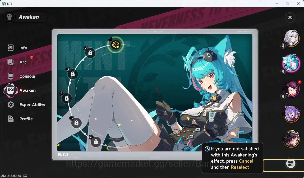 Neverness to Everness Accounts SEA | Starter Lv 3 | 2 SSR (Hotori,Fadia)+ 6 SR +  image 11