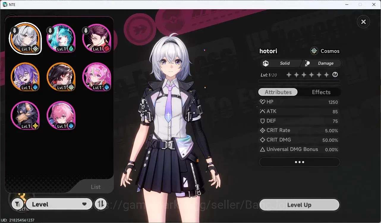 Neverness to Everness Accounts SEA | Starter Lv 3 | 2 SSR (Hotori,Fadia)+ 6 SR +  image 3