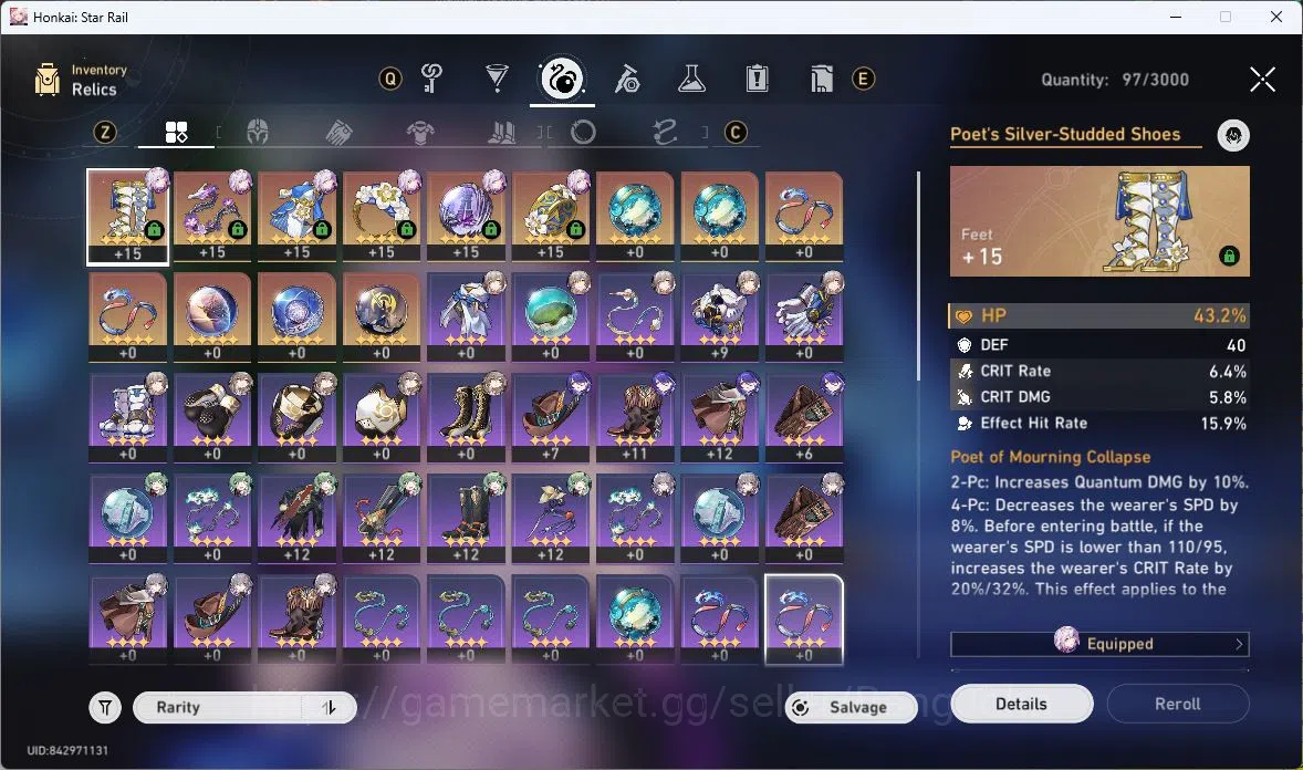 Honkai Star Rail Accounts ASIA | TL 35 | 4 LIMIT | CASTORICE | SILVER WOLF | image 8
