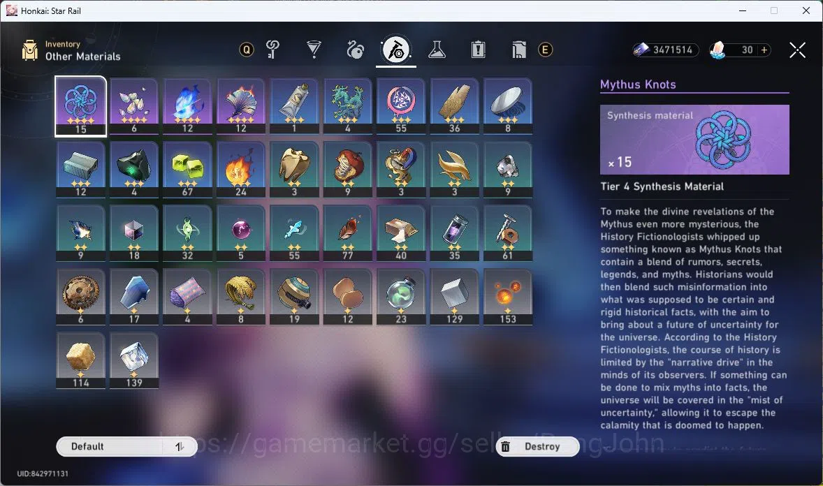 Honkai Star Rail Accounts ASIA | TL 35 | 4 LIMIT | CASTORICE | SILVER WOLF | image 9