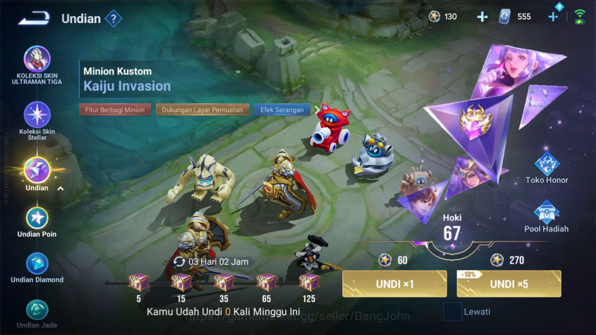 Honor of Kings Accounts [GLOBAL] 89 Heroes & 48 Skins | Horse 2026 Ying, M image 10