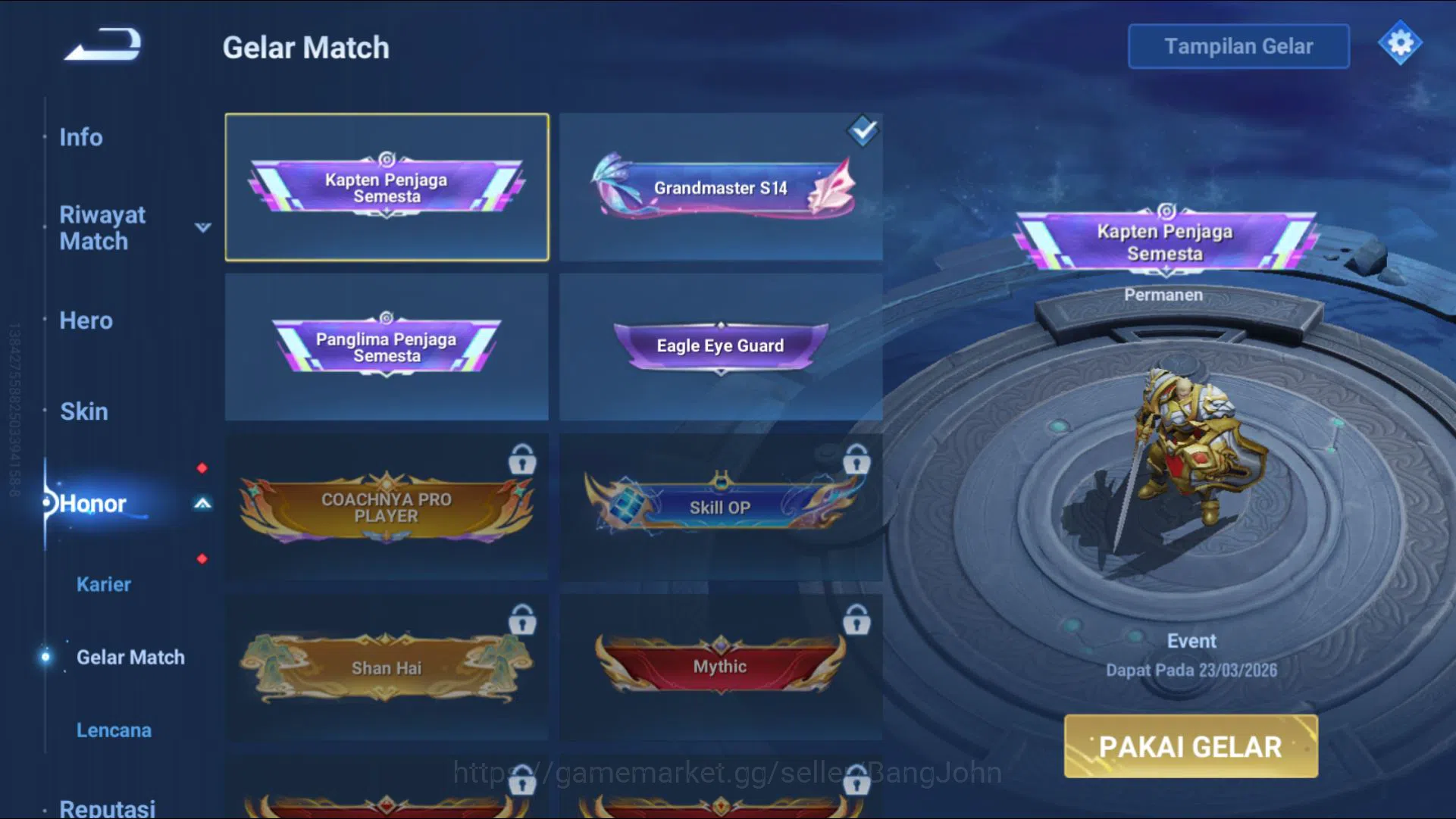 Honor of Kings Accounts [GLOBAL] 89 Heroes & 48 Skins | Horse 2026 Ying, M image 9