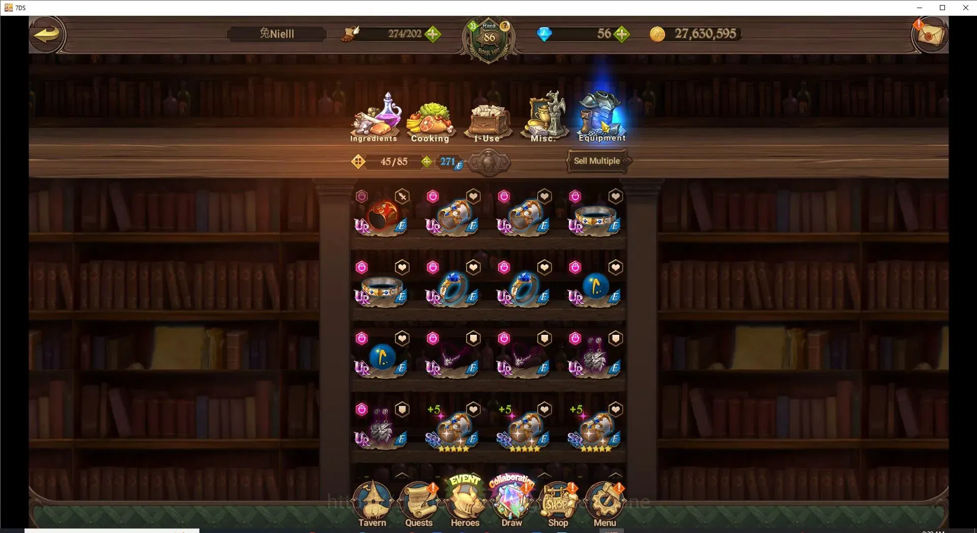 The Seven Deadly Sins: Grand Cross Accounts Endgame Global|3,9M CC|49 LS|7LR+9UR+Full Collab Gachiakuta|Nemesis Meli6/6,HK 18