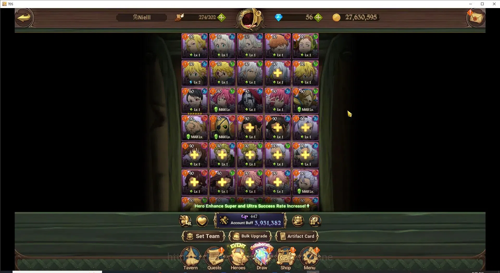 The Seven Deadly Sins: Grand Cross Accounts Endgame Global|3,9M CC|49 LS|7LR+9UR+Full Collab Gachiakuta|Nemesis Meli6/6,HK 6