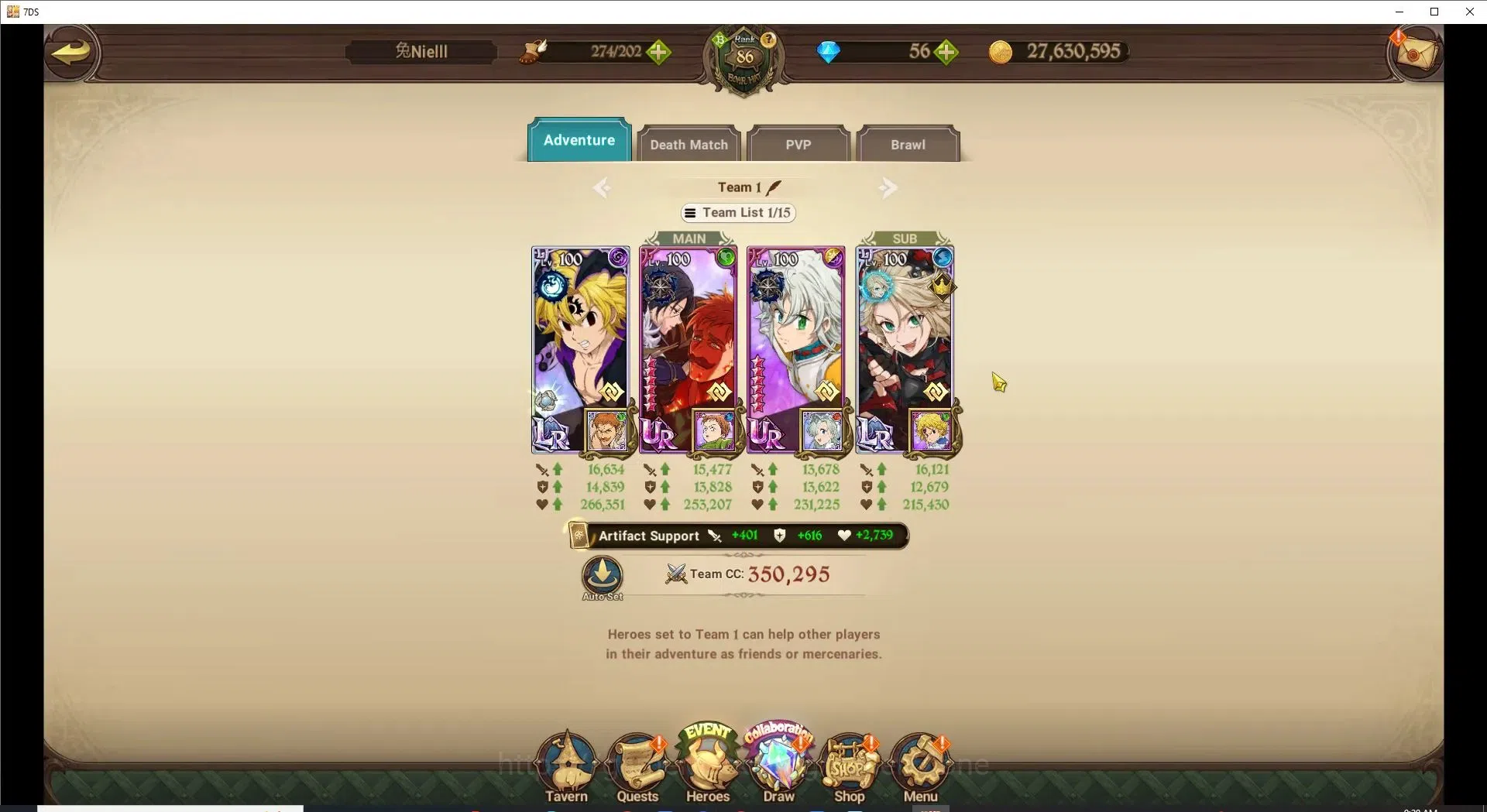 The Seven Deadly Sins: Grand Cross Accounts Endgame Global|3,9M CC|49 LS|7LR+9UR+Full Collab Gachiakuta|Nemesis Meli6/6,HK 9