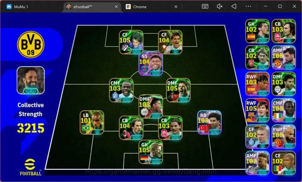 eFootball Accounts Mobile|PW 3215|Bigtime Gerrard|Epic Baresi,Kahn,Me image 1