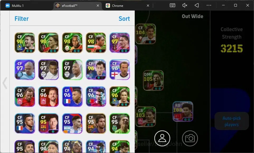 eFootball Accounts Mobile|PW 3215|Bigtime Gerrard|Epic Baresi,Kahn,Me image 2
