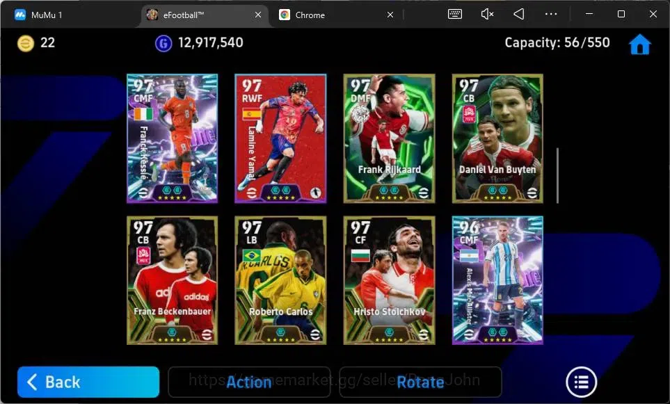 eFootball Accounts Mobile|PW 3215|Bigtime Gerrard|Epic Baresi,Kahn,Me image 5