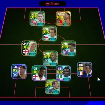 eFootball Accounts Legends & Iconic Players Android|Big Time Cristiano Ronaldo|9 Epic Claude Makelele,Tomas Rosicky,Iker