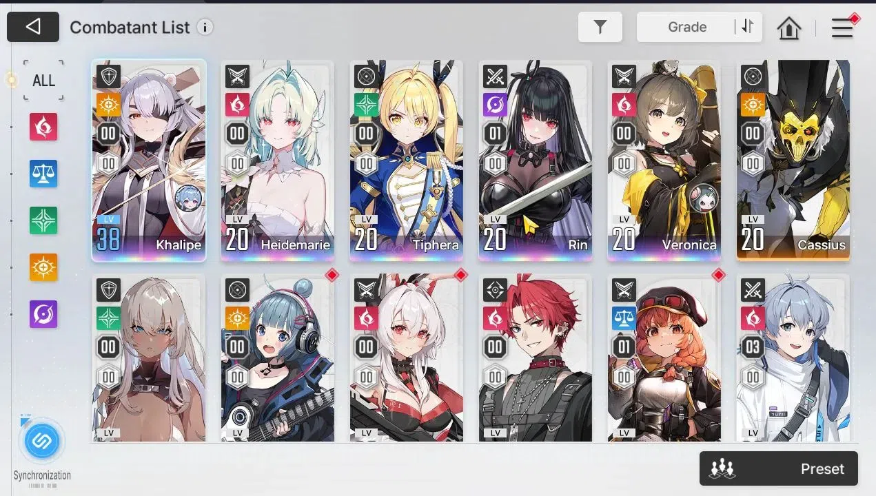 Chaos Zero Nightmare Accounts GlOBAL|Lv31|5 SSR[Heidemarie,Khalipe,Tiphera,Rin,V image 3