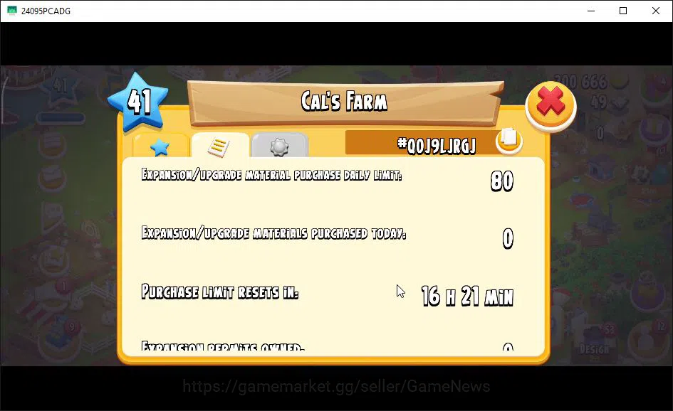 Hay Day Accounts Level 41 | Barn Storage 1100 + Silo Storage 650 |  image 10