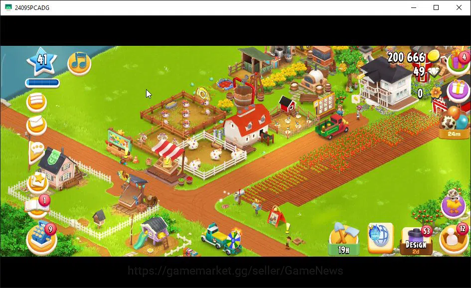Hay Day Accounts Level 41 | Barn Storage 1100 + Silo Storage 650 |  image 2