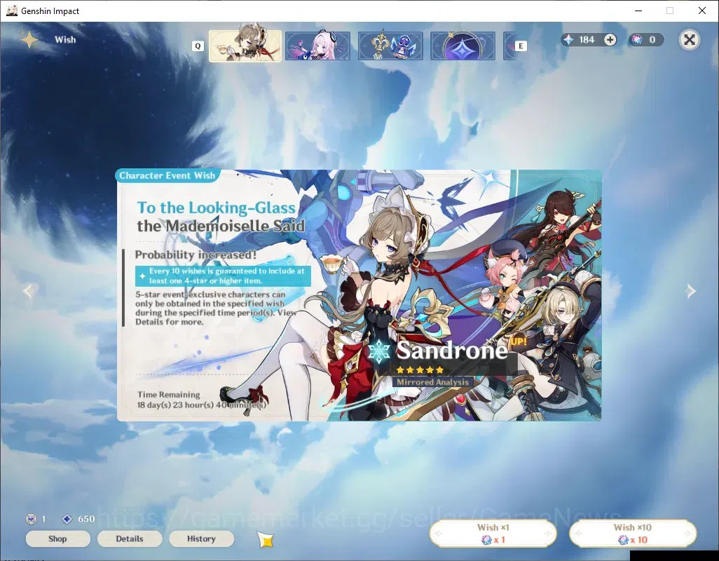 Genshin Impact Accounts ASIA|AR 57|7 Limited + 2 (5* Weapon)|Skirk PremTea image 11