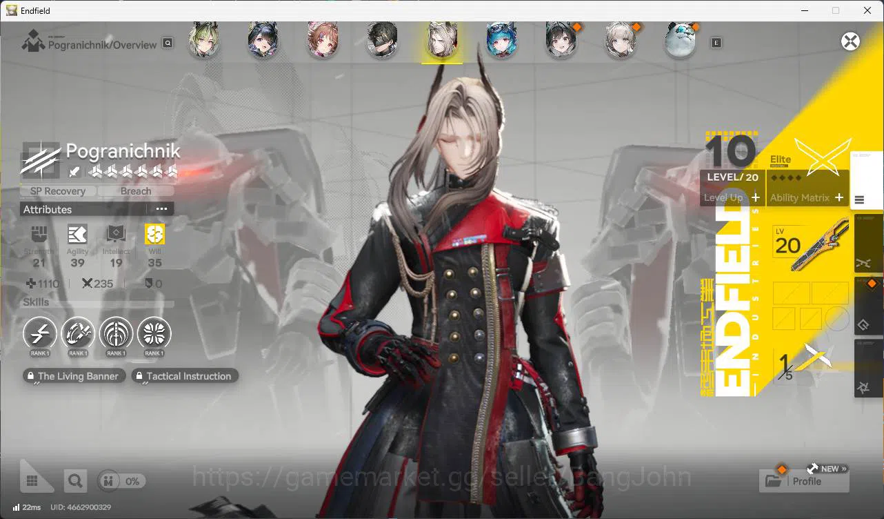 Arknights: Endfield Accounts ASIA | lvl 50 | levatain, gilberta, Ember, Lifeng, image 11