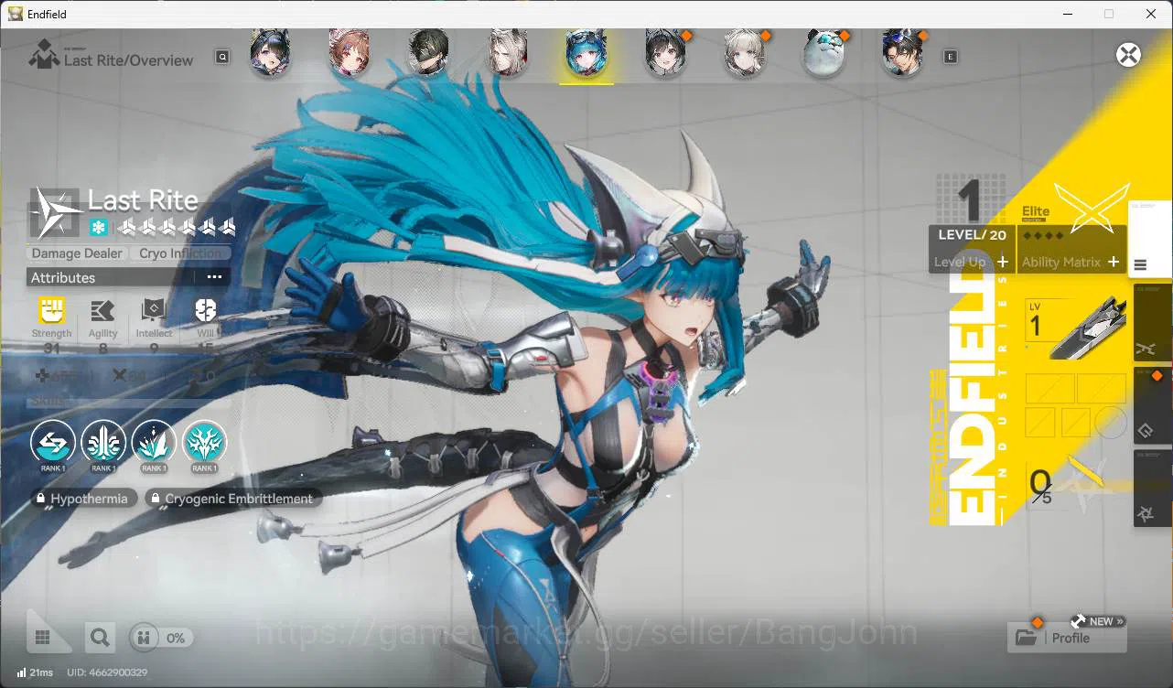 Arknights: Endfield Accounts ASIA | lvl 50 | levatain, gilberta, Ember, Lifeng, image 12