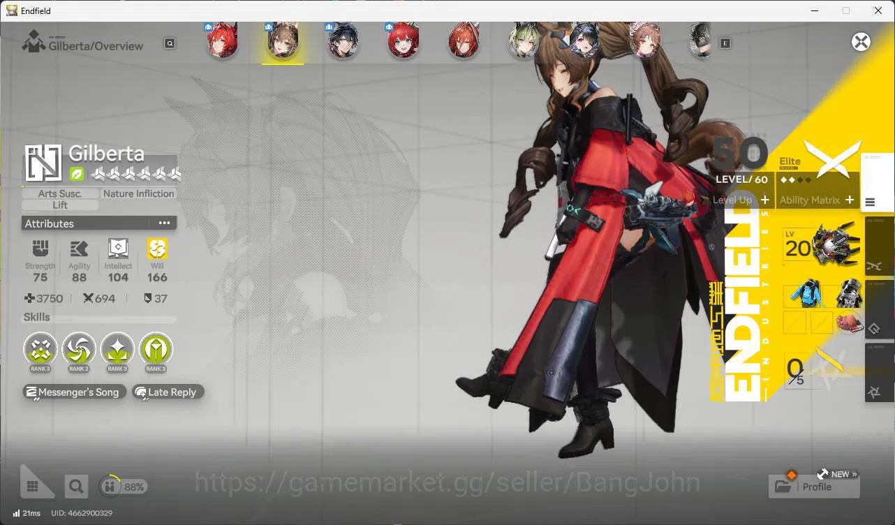 Arknights: Endfield Accounts ASIA | lvl 50 | levatain, gilberta, Ember, Lifeng, image 6