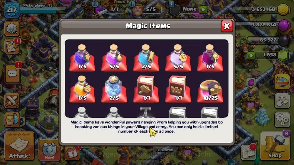 Clash of Clans Accounts Global|TH17-BH9|LVL 217|ManySkin|HH 9|League Titan image 12