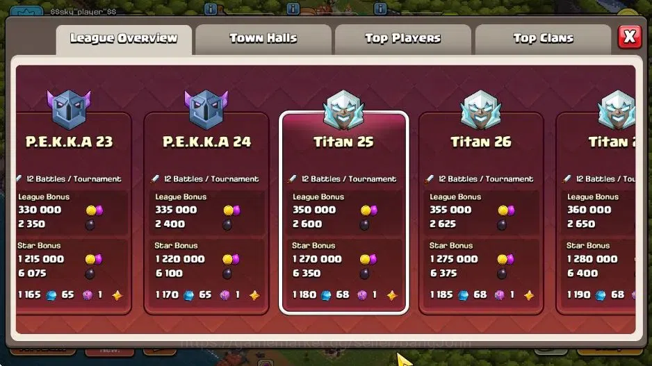 Clash of Clans Accounts Global|TH17-BH9|LVL 217|ManySkin|HH 9|League Titan image 5