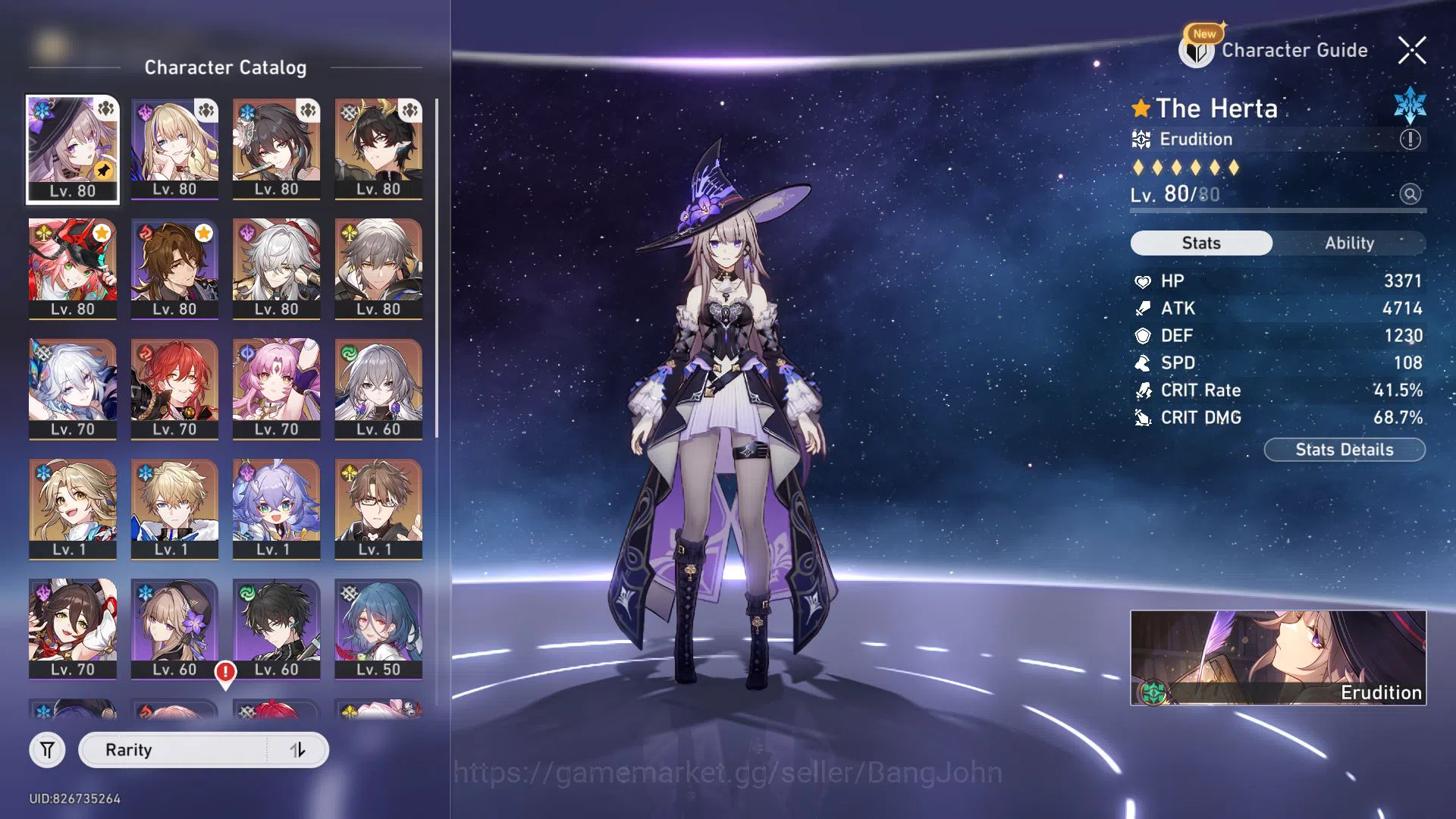 Honkai Star Rail Accounts ASIA | TL 66 | 7 Limit | Ruan Mei E2 | The Herta + image 2