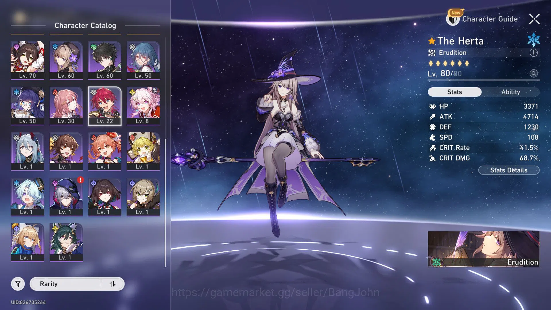 Honkai Star Rail Accounts ASIA | TL 66 | 7 Limit | Ruan Mei E2 | The Herta + image 3