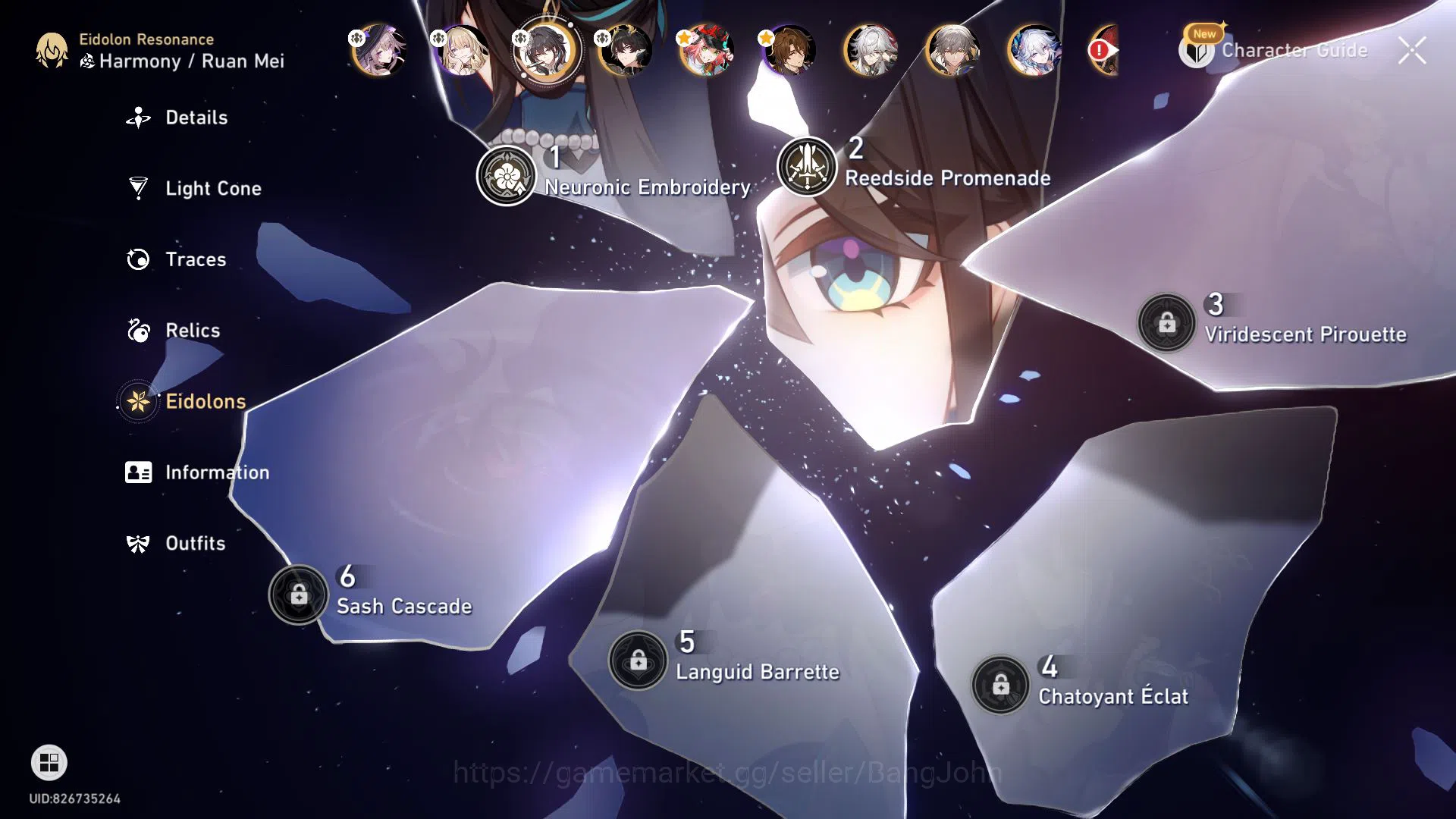 Honkai Star Rail Accounts ASIA | TL 66 | 7 Limit | Ruan Mei E2 | The Herta + image 4