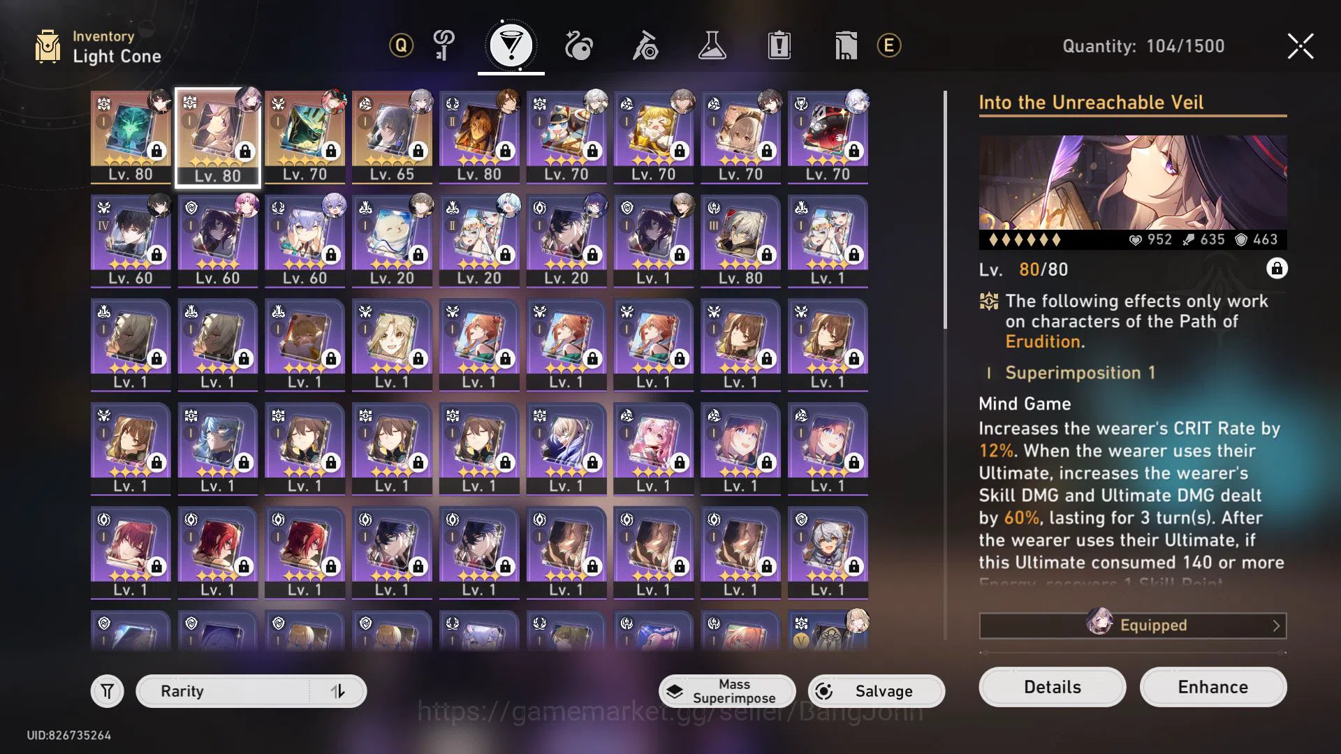 Honkai Star Rail Accounts ASIA | TL 66 | 7 Limit | Ruan Mei E2 | The Herta + image 7