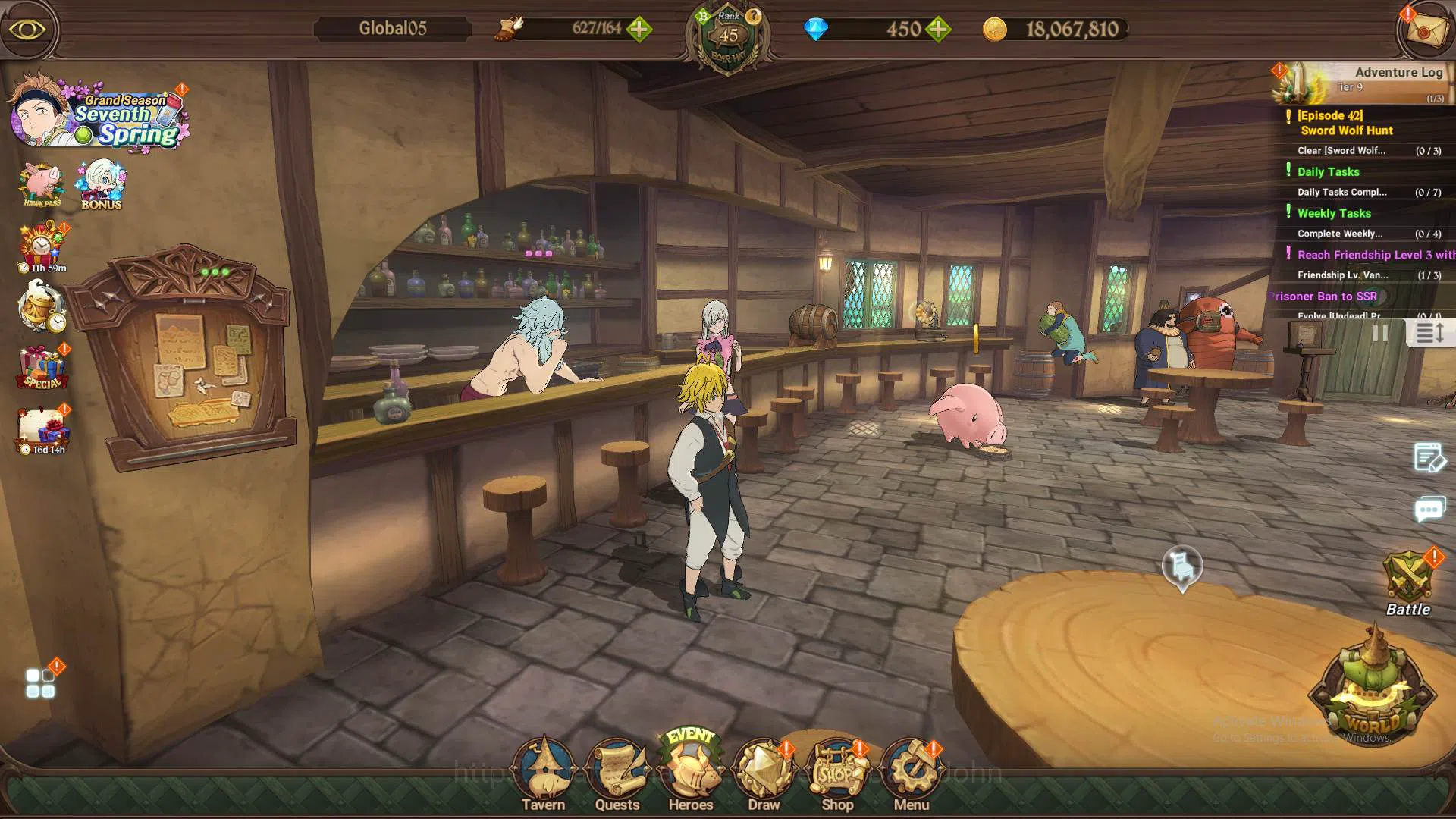 The Seven Deadly Sins: Grand Cross Accounts Others GLOBAL|2.1M CC|DM 450|1LR Helbram|6 UR