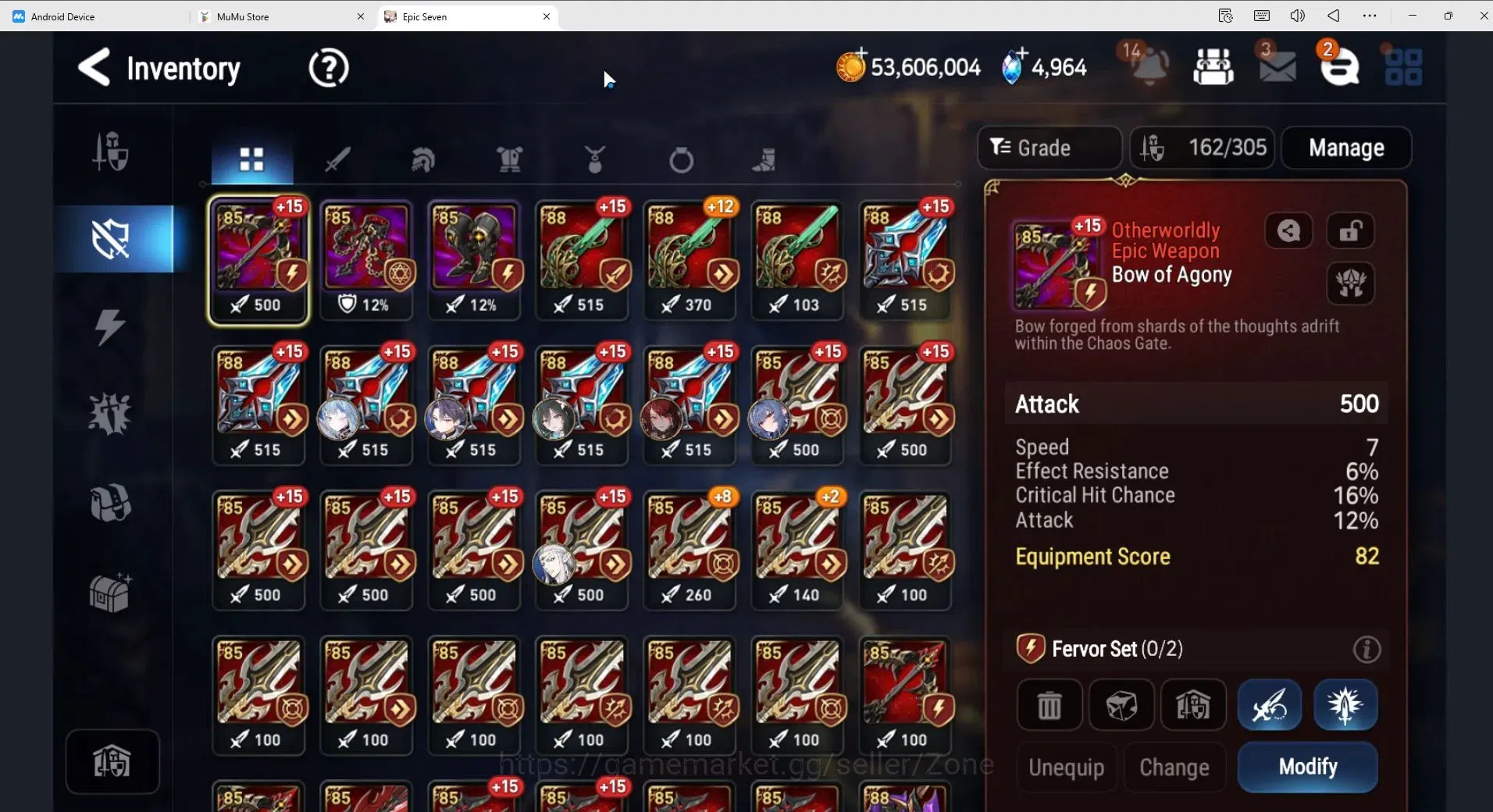 Epic Seven Accounts High-End Globarl unverif|Rank 54|Limited E Fumyr+sign + 15 other MLs (A Ludwig, Brieg, Elvira 14