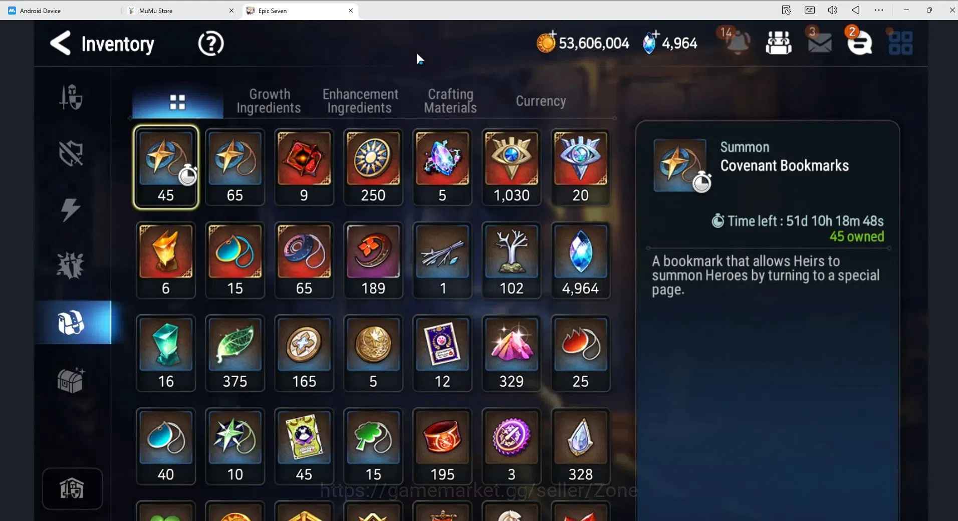 Epic Seven Accounts High-End Globarl unverif|Rank 54|Limited E Fumyr+sign + 15 other MLs (A Ludwig, Brieg, Elvira 17