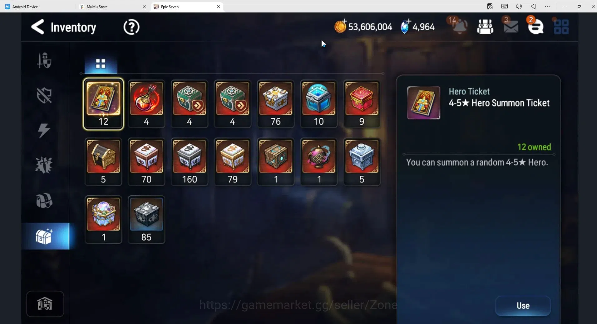 Epic Seven Accounts High-End Globarl unverif|Rank 54|Limited E Fumyr+sign + 15 other MLs (A Ludwig, Brieg, Elvira 18