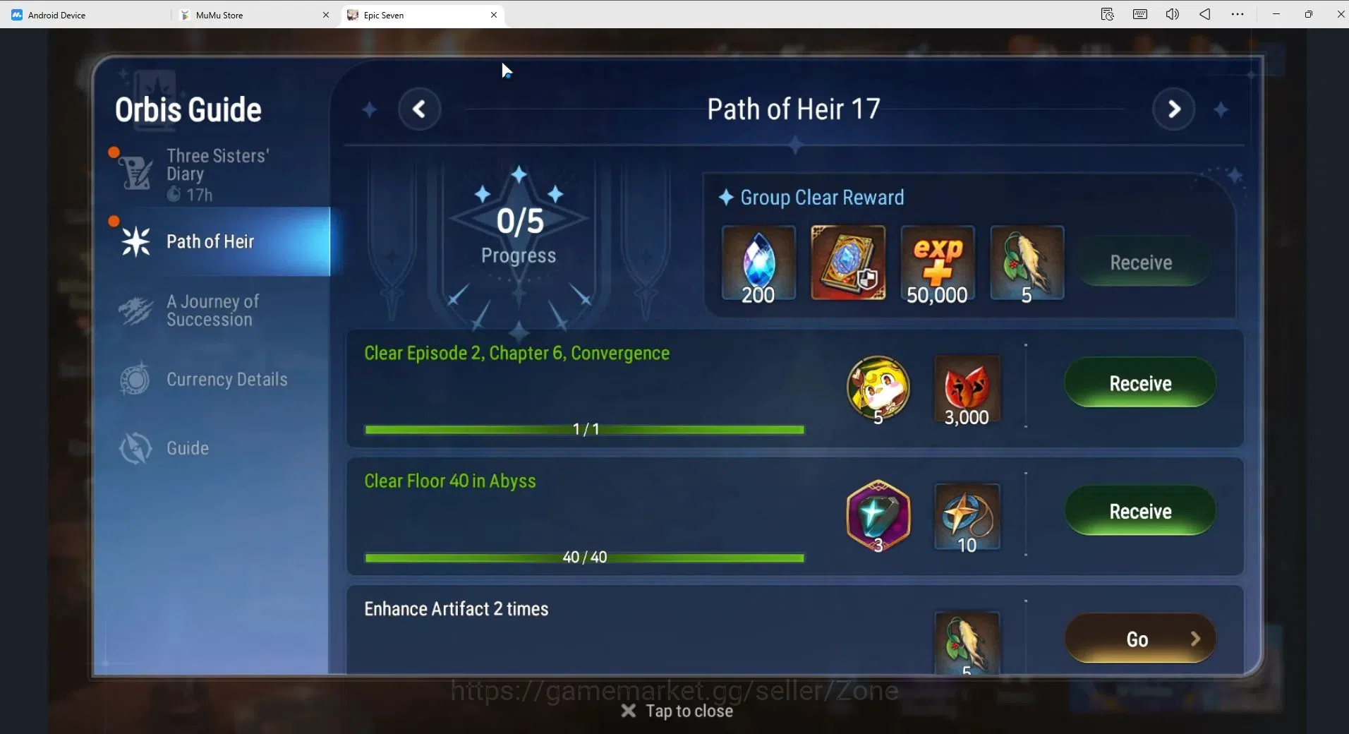 Epic Seven Accounts High-End Globarl unverif|Rank 54|Limited E Fumyr+sign + 15 other MLs (A Ludwig, Brieg, Elvira 2