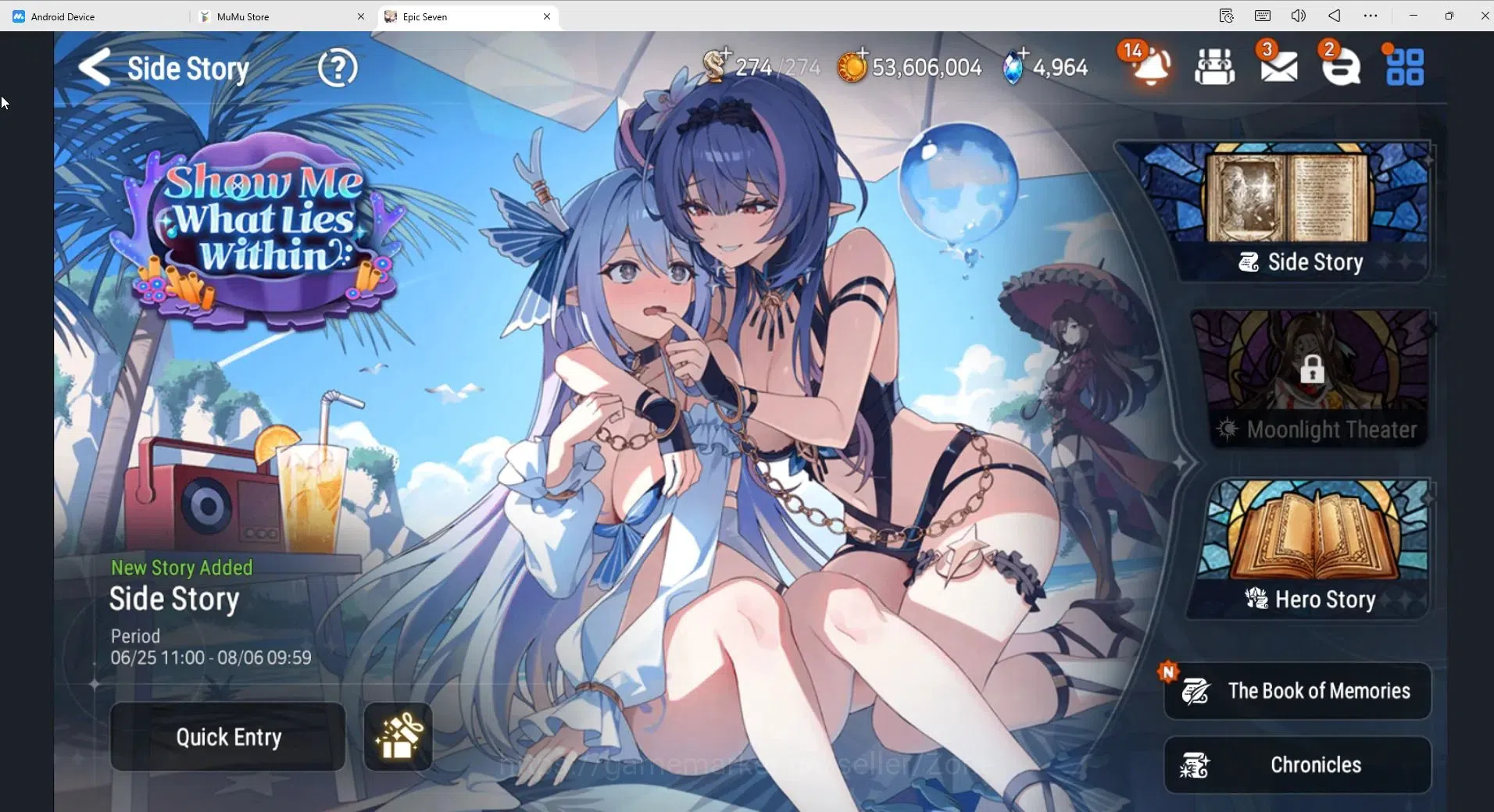 Epic Seven Accounts High-End Globarl unverif|Rank 54|Limited E Fumyr+sign + 15 other MLs (A Ludwig, Brieg, Elvira 7