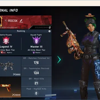 Blood Strike Accounts Others ASIA |1 Eternal Gun|1 Ultra Melee;The Iron | 5 Collab Guns|Collab Vehicle TR|6 Ultra Guns|4