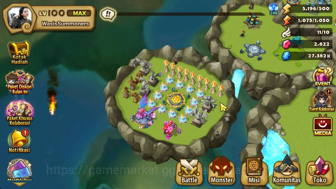 Summoners War: Sky Arena Accounts Mid-Game ASIA Lv 100|1 LD(Birgitta)|56 NB5 Total(Leo,Joshephine,Teshar,Etc)+ 132 2